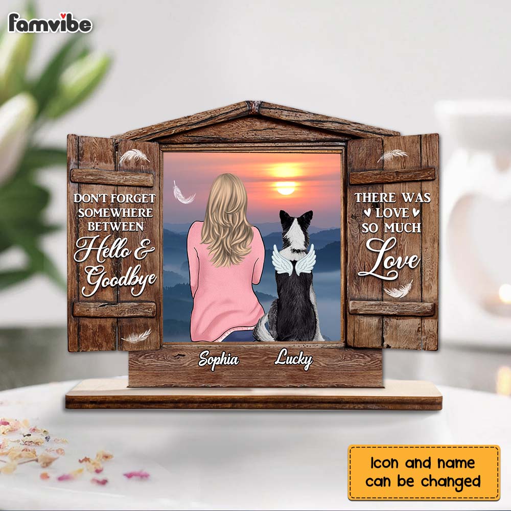 Personalized Memorial Gift for Dog Mom Wood Plaque 23042 Primary Mockup