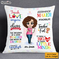 Personalized Teacher Appreciation Teach Love Inspire Pillow 23045 thumb 1