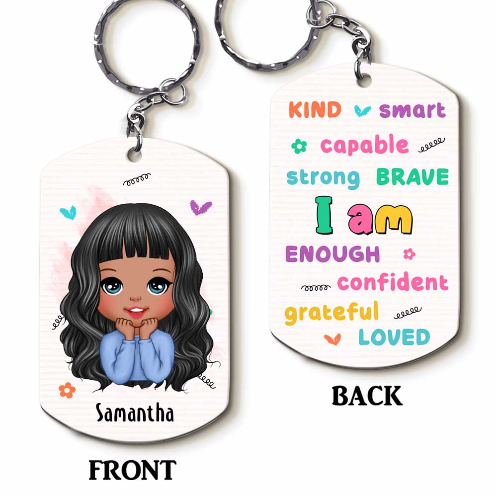 Personalized Gift For Grandkids Aluminum Keychain 23046 Primary Mockup