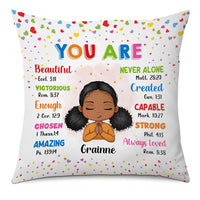 Personalized Gift For Granddaughter You Are Bible Verses Pillow 23051 thumb 1