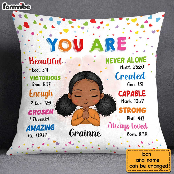 Personalized Gift For Granddaughter You Are Bible Verses Pillow 23051 1