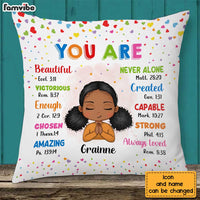 Personalized Gift For Granddaughter You Are Bible Verses Pillow 23051 thumb 1