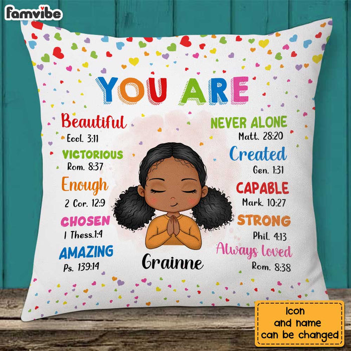 Personalized Gift For Granddaughter You Are Bible Verses Pillow 23051 1