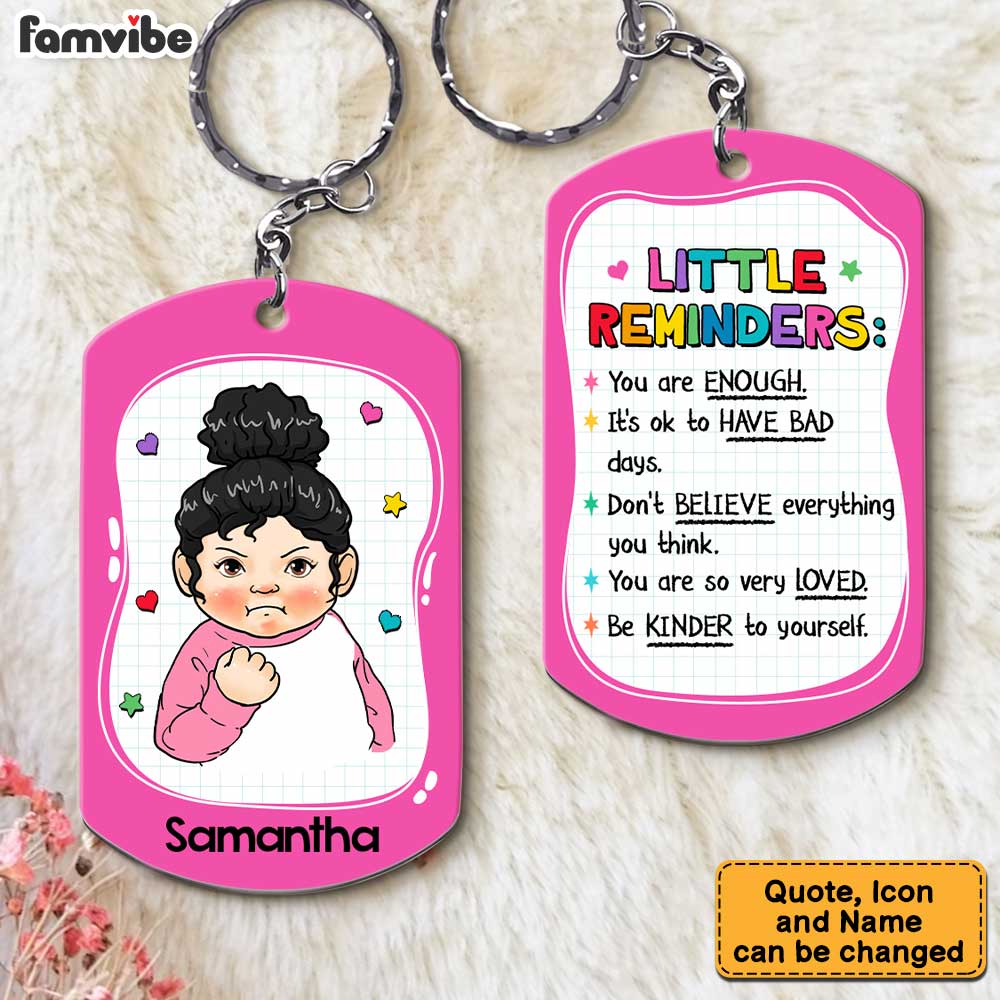 Personalized Gift For Granddaughter Aluminum Keychain 23056 Primary Mockup
