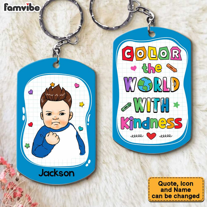 Personalized Gift For Grandson Aluminum Keychain 23058 1
