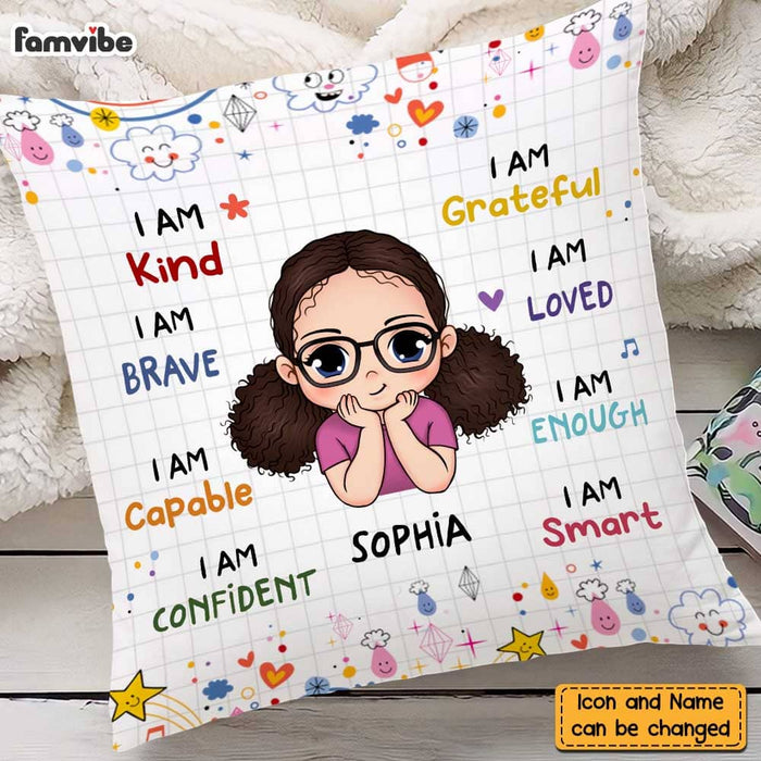 Personalized Gift For Granddaughter I Am Kind Pillow 23064 1
