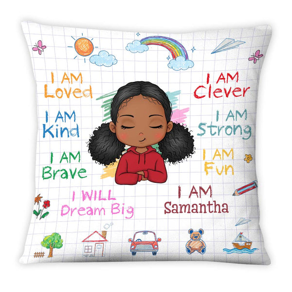 Personalized Daily Affirmation Gift For Granddaughter Pillow 23110