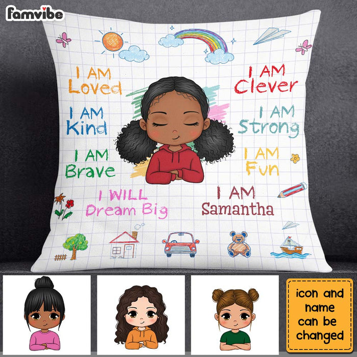 Personalized Affirmations Gift For Granddaughter Pillow 23065 1