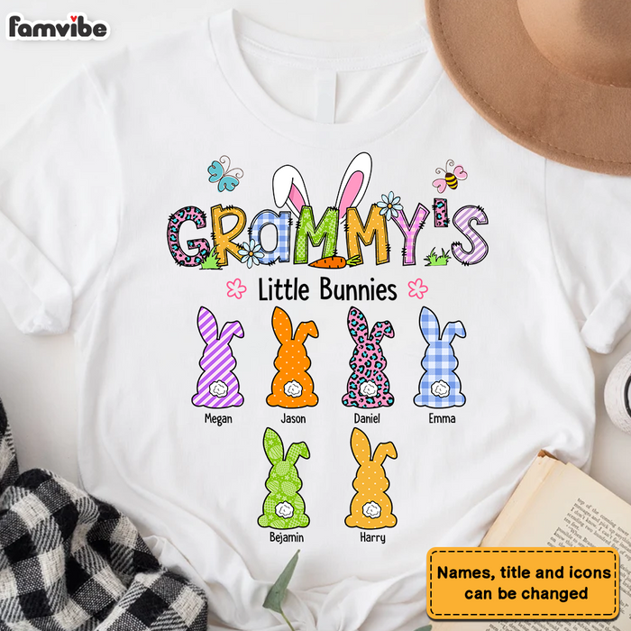 Personalized Easter Grandma's Nana's Mom's Mimi's Little Bunnies Shirt - Hoodie - Sweatshirt 23067 1