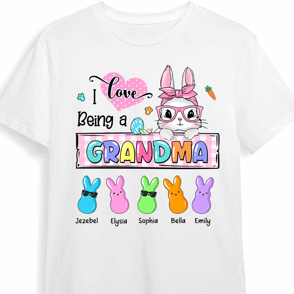 Personalized I Love Being A Grandma Easter Bunny Shirt 23068 Primary Mockup
