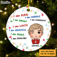 Personalized Gift For Grandson I Am Kind Circle Ornament 30131 thumb 1