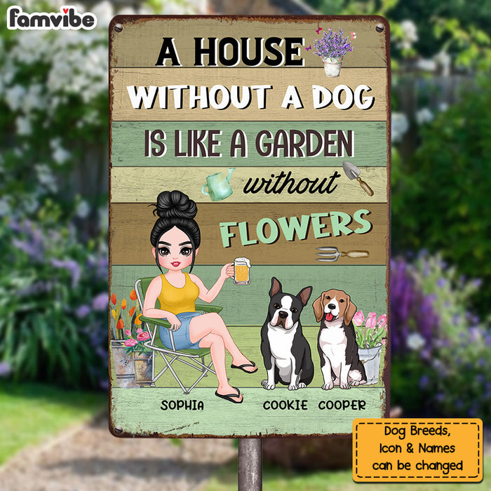 Personalized Gift for Dog Mom Metal Sign 23074 1