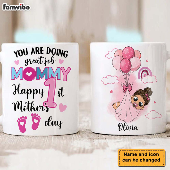 Personalized Gift for Mom Happy 1st Mother's Day Mug 23075 1