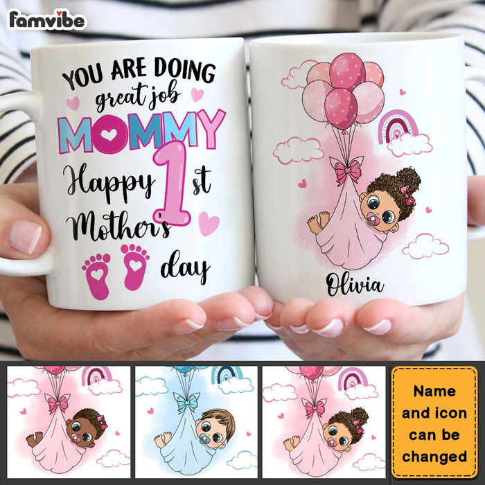 Personalized Gift for Mom Happy 1st Mother's Day Mug 23075 1