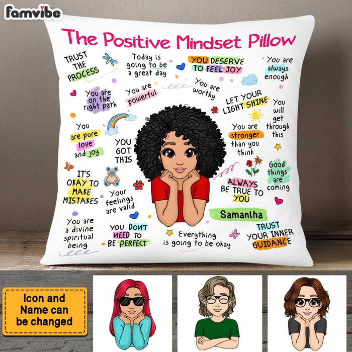 Personalized Gift For Granddaughter Positive Mindset Pillow 23077 1