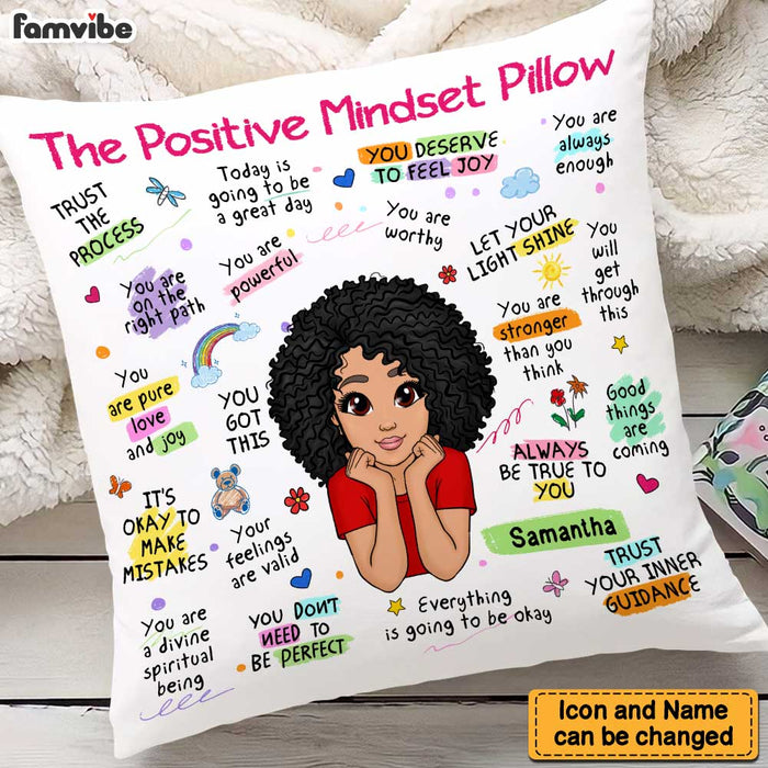 Personalized Gift For Granddaughter Positive Mindset Pillow 23077 1