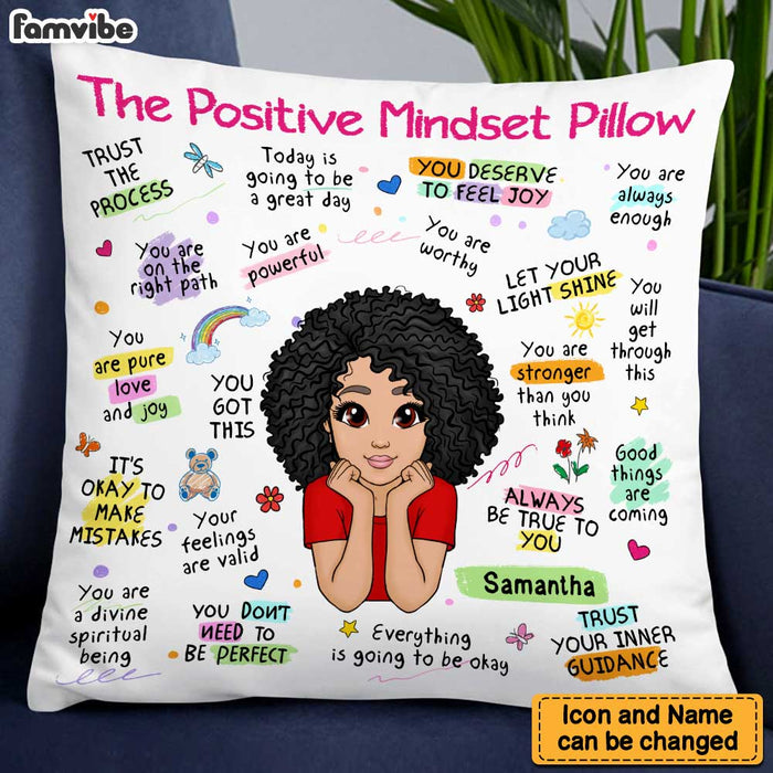 Personalized Gift For Granddaughter Positive Mindset Pillow 23077 1