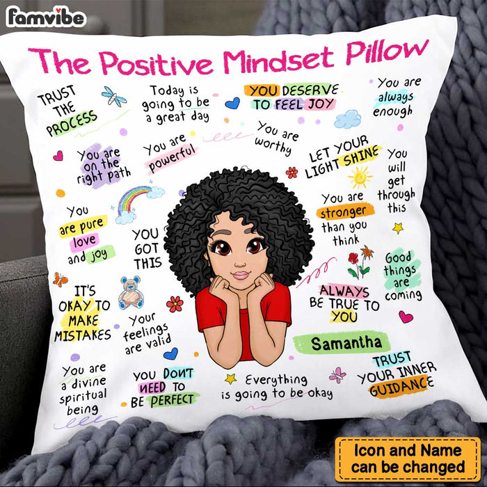 Personalized Gift For Granddaughter Positive Mindset Pillow 23077 1