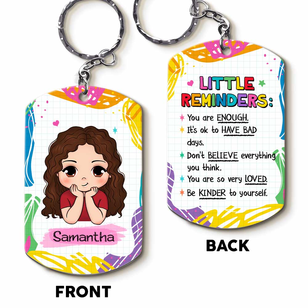 Personalized Gift For Granddaughter Aluminum Keychain 23082 Primary Mockup