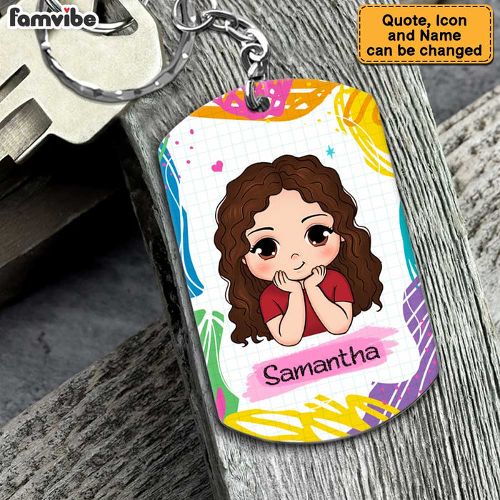 Personalized Gift For Granddaughter Aluminum Keychain 23082 1