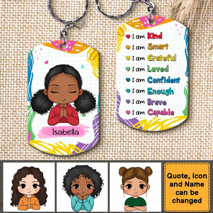 Personalized Gift For Granddaughter Aluminum Keychain 23084 1