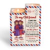 Personalized To my Old Friend Wood Candle Holder 23090 1
