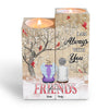 Personalized Memorial For Loss Friends Wood Candle Holder 23091 1