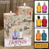 Personalized Memorial For Loss Friends Wood Candle Holder 23091 1