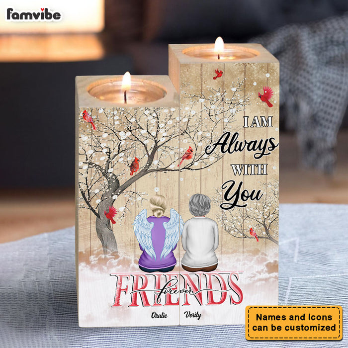 Personalized Memorial For Loss Friends Wood Candle Holder 23091 1