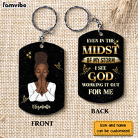 Personalized In The Midst Of My Storm Aluminum Keychain 23098 thumb 1