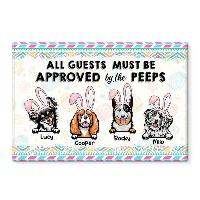Personalized All Guests Must Be Approved By The Peeps Doormat 23099 1
