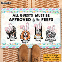 Personalized All Guests Must Be Approved By The Peeps Doormat 23099 thumb 1