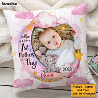 Personalized Baby's First Mother's Day Elephant Pillow 23102 thumb 1