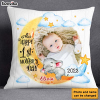 Personalized Baby's First Mother's Day Elephant Pillow 23106 thumb 1