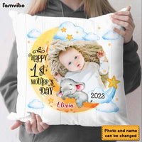 Personalized Baby's First Mother's Day Elephant Pillow 23106 thumb 1