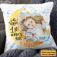Personalized Baby's First Mother's Day Elephant Pillow 23106 thumb 1