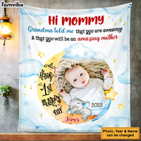 Personalized Baby's First Mother's Day Elephant Mommy You Are Awesome Blanket 23108 thumb 1