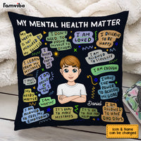 Personalized Gift For Grandson Metal Heath Matter Pillow 23109 thumb 1