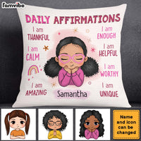 Personalized Daily Affirmation Gift For Granddaughter Pillow 23110 thumb 1
