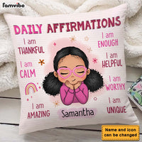 Personalized Daily Affirmation Gift For Granddaughter Pillow 23110 thumb 1