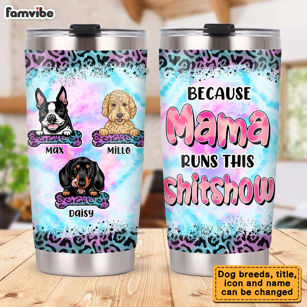 Personalized Gift for Dog Mom Steel Tumbler 23111 Mockup 2