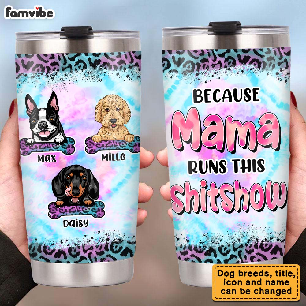 Personalized Gift for Dog Mom Steel Tumbler 23111 Mockup 2