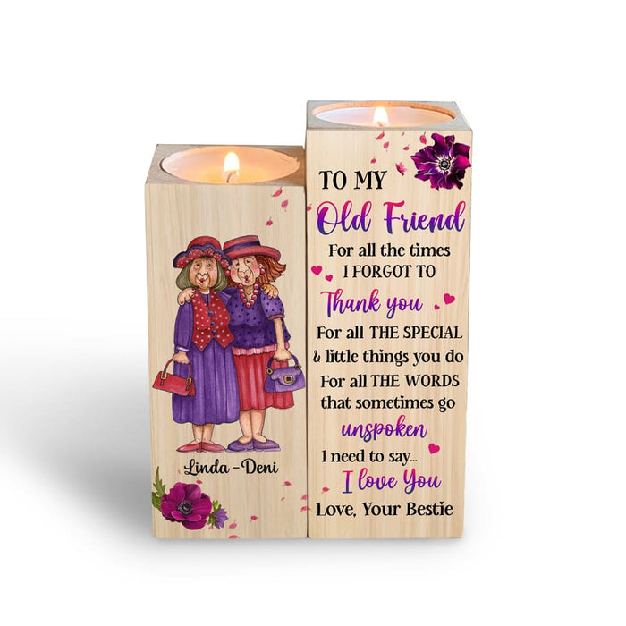 Personalized Gift For Friends Thank You For All Wood Candle Holder 23116 1