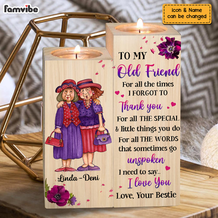 Personalized Gift For Friends Thank You For All Wood Candle Holder 23116 1