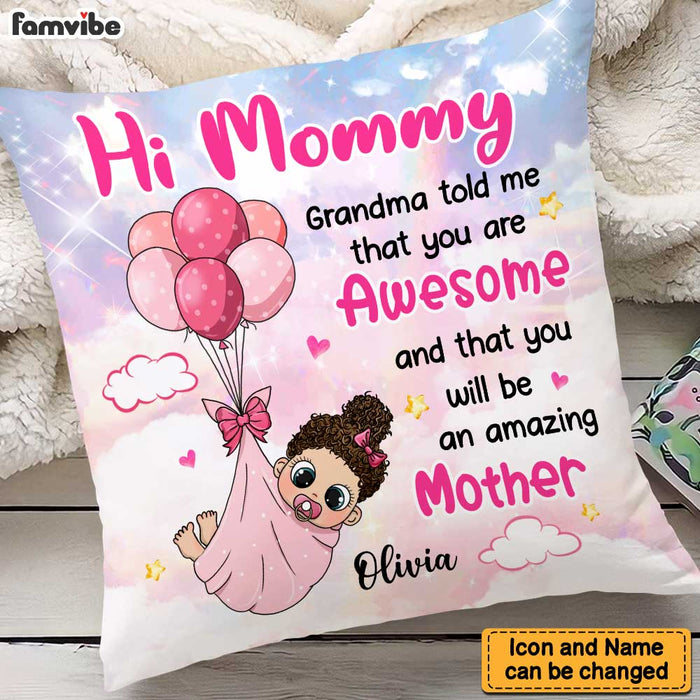 Personalized Gift for New Mom Pillow 23149 1