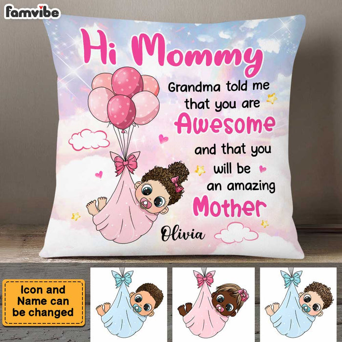 Personalized Gift for New Mom Pillow 23149 1