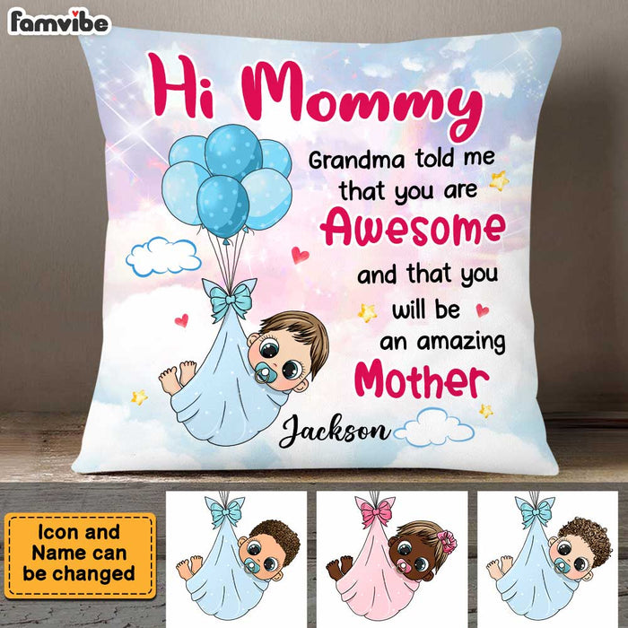 Personalized Gift for New Mom Pillow 23149 1