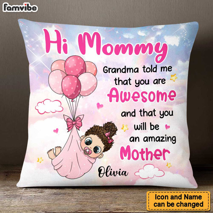 Personalized Gift for New Mom Pillow 23149 1