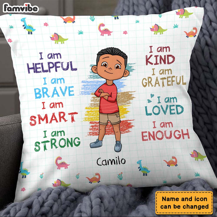 Personalized Gift For Grandson I Am Kind Pillow 23150 1