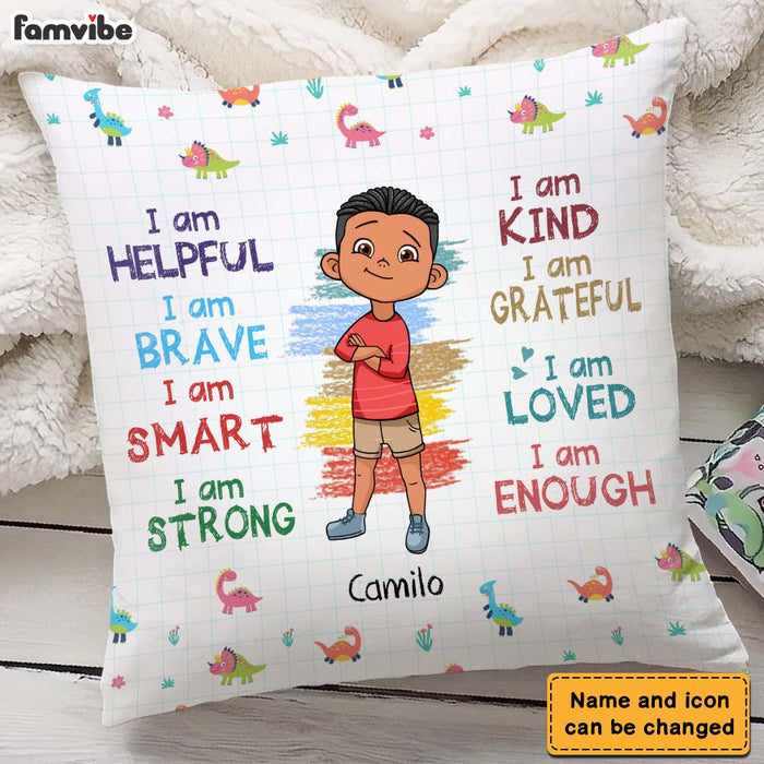 Personalized Gift For Grandson I Am Kind Pillow 23150 1